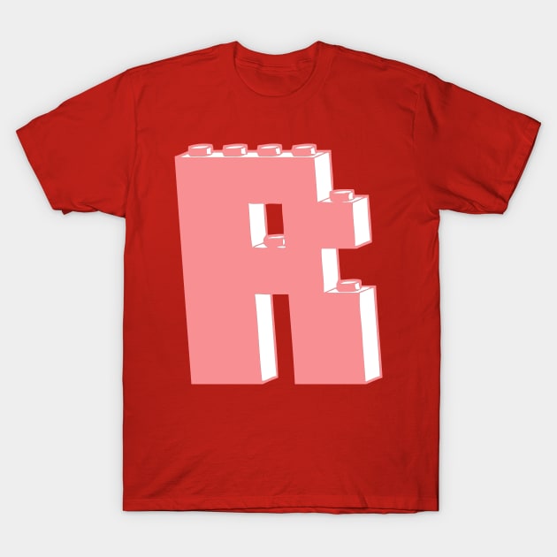 THE LETTER R, Customize My Minifig T-Shirt by ChilleeW